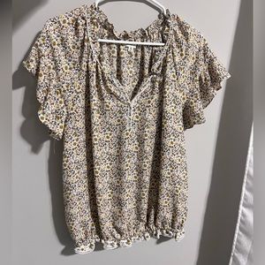 MAX STUDIO women’s floral print top